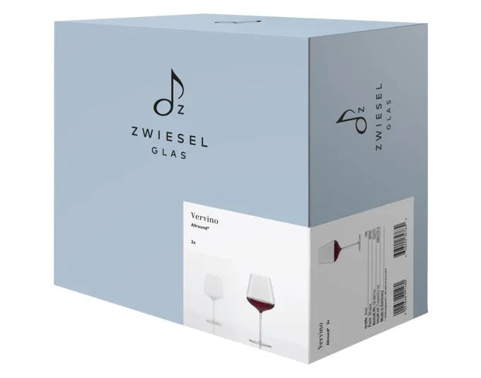 Elegantes Allroundglas Vervino von ZWIESEL GLAS, 2er-Set, ideal für Wein und andere Getränke, hochwertiges Design.