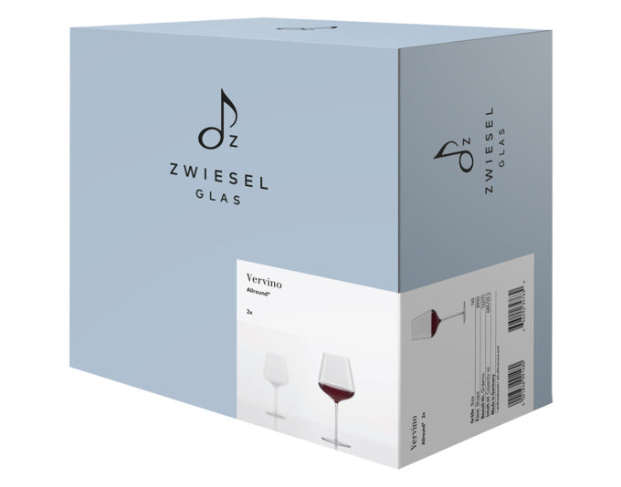 Elegantes Allroundglas Vervino von ZWIESEL GLAS, 2er-Set, ideal für Wein und andere Getränke, hochwertiges Design.