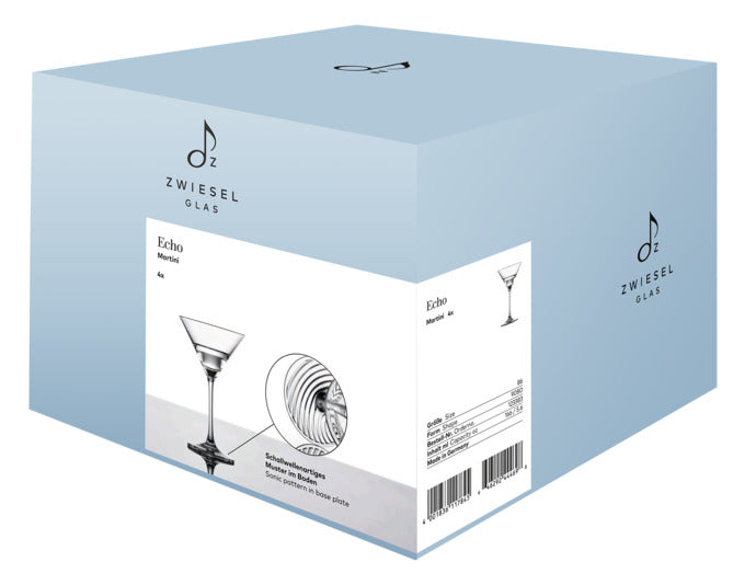 Elegante Martinigläser von ZWIESEL GLAS, Set aus 4 Stück, ideal für Cocktails, hochwertiges Design, langlebig und stilvoll.