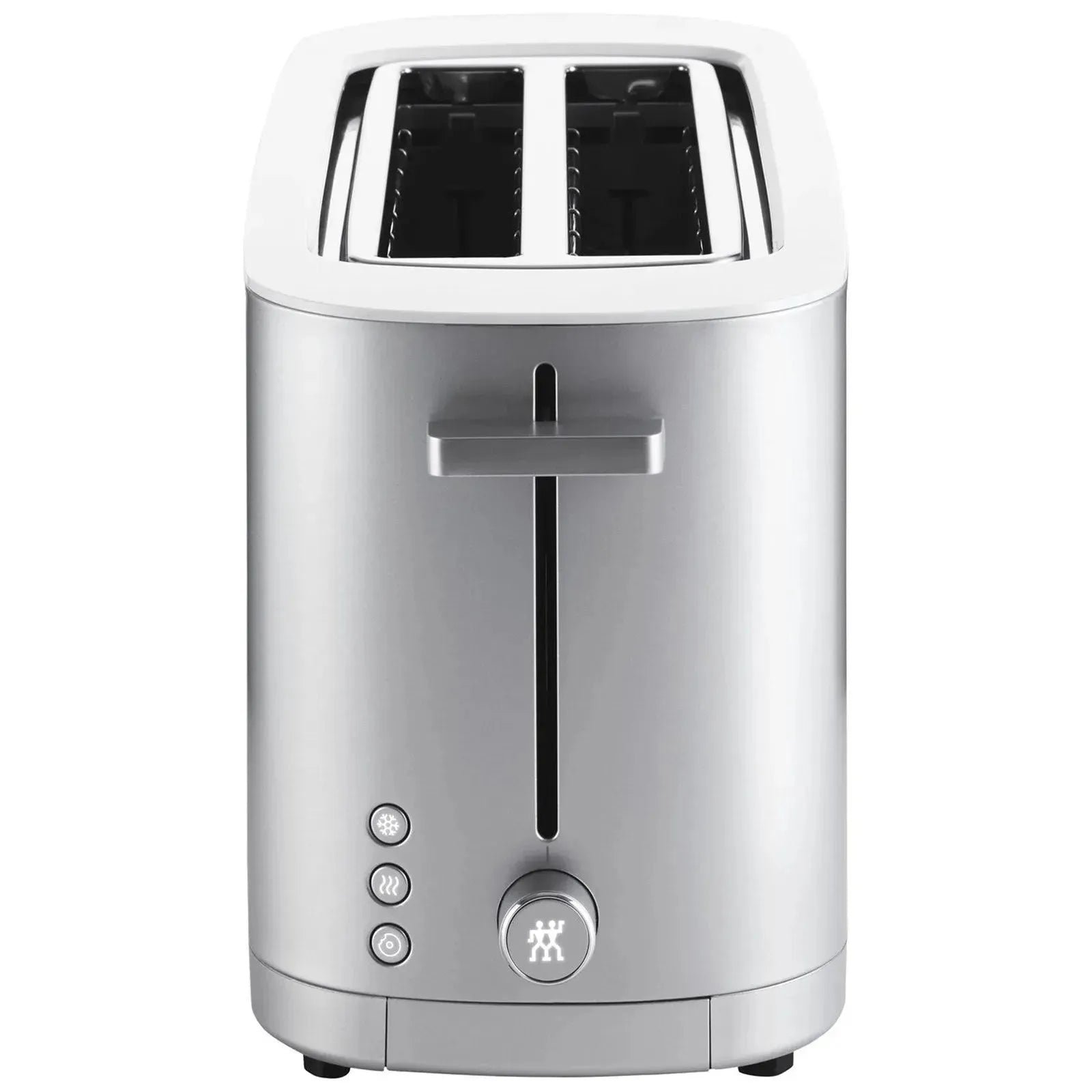 Zwilling Enfinigy Toaster 2x4: Eleganz trifft Funktionalität in Silber.