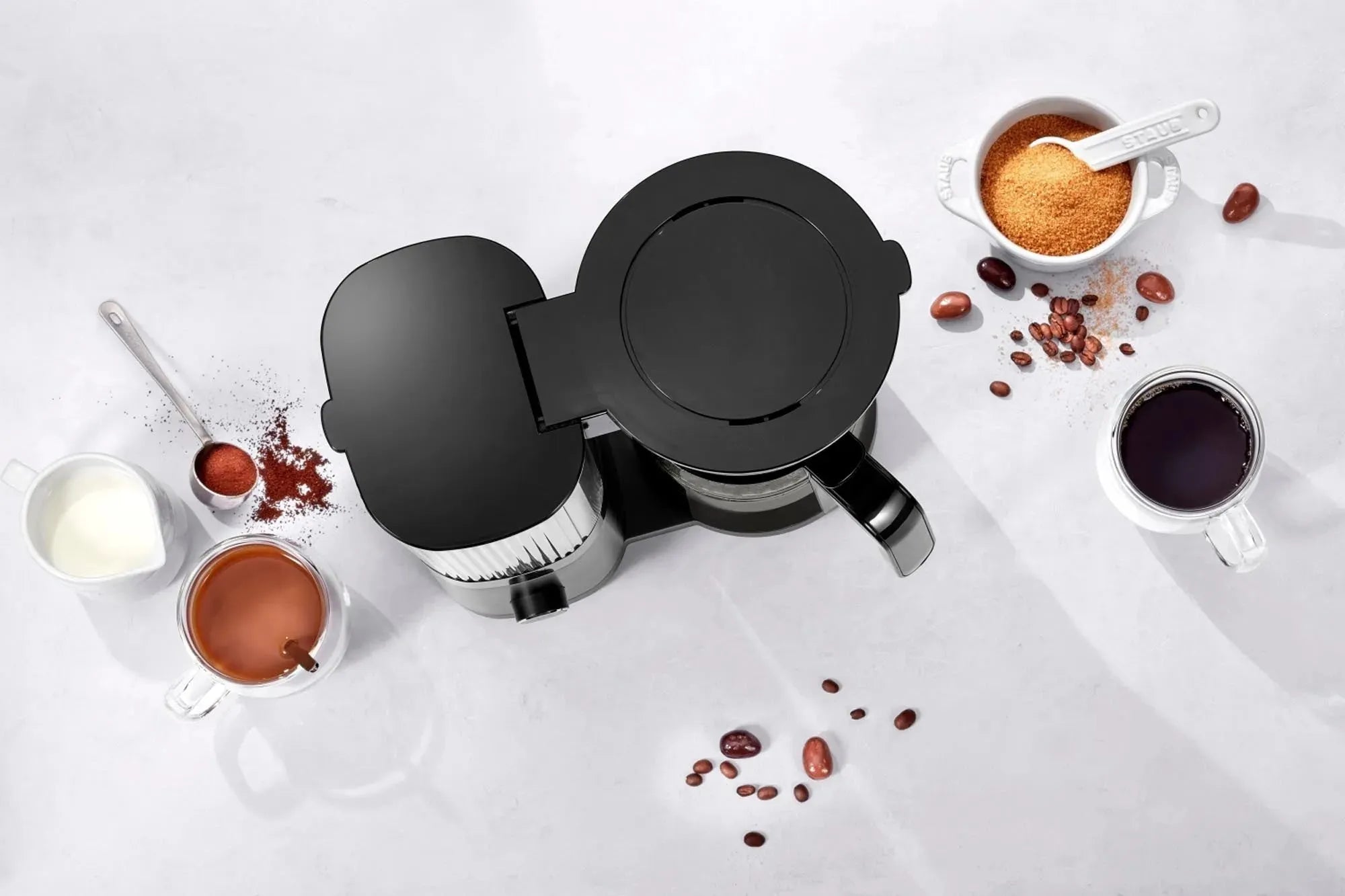 Elegante Zwilling Filterkaffeemaschine 1.5l in edlem Schwarz.