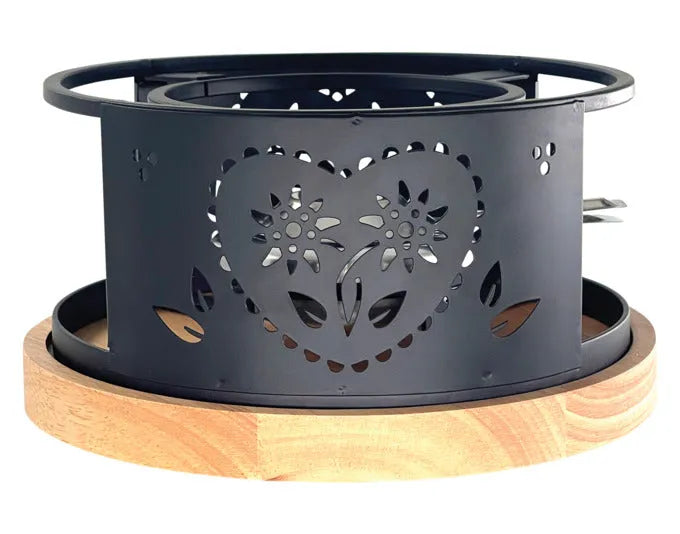 HEIDI Rechaud Maxi Coeur Folk ø 21 cm in  präsentiert im Onlineshop von KAQTU Design AG. Fondue/Raclette ist von HEIDI