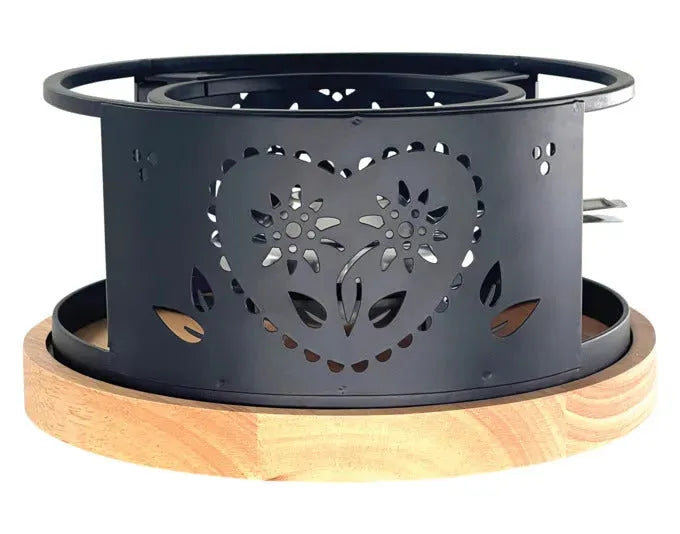 HEIDI Rechaud Maxi Coeur Folk ø 21 cm in  präsentiert im Onlineshop von KAQTU Design AG. Fondue/Raclette ist von HEIDI
