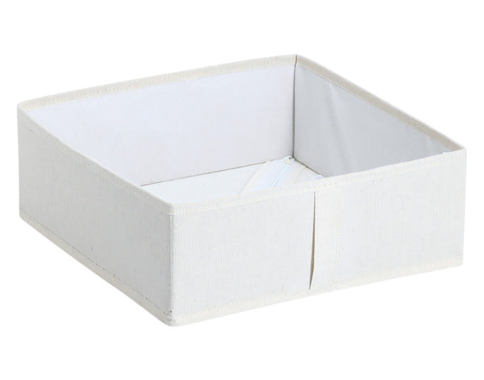 ZELLER Aufbewahrungsbox Polyester/Vlies beige 30x30x11 cm in  präsentiert im Onlineshop von KAQTU Design AG. Aufbewahrungsbehälter ist von ZELLER PRESENT