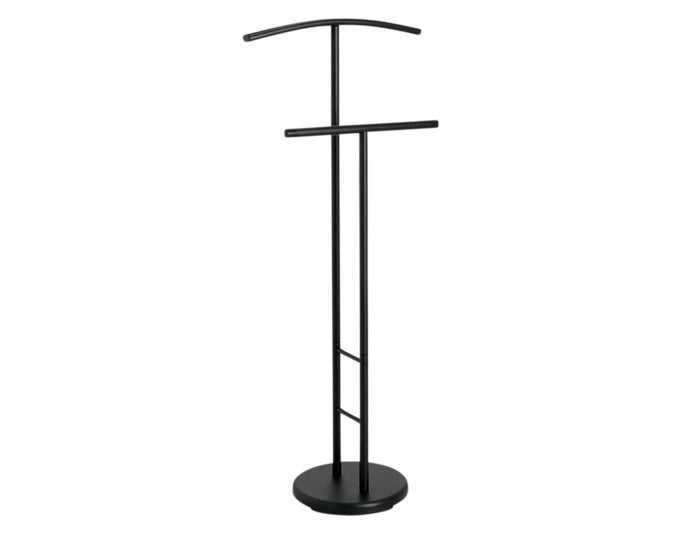 ZELLER Herrendiener Metall schwarz 46x28x114 cm in  präsentiert im Onlineshop von KAQTU Design AG. Stummer Diener ist von ZELLER PRESENT
