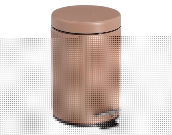 ZELLER Treteimer Metall mocca 3 l ø 17x26 cm in  präsentiert im Onlineshop von KAQTU Design AG. Mülleimer ist von ZELLER PRESENT