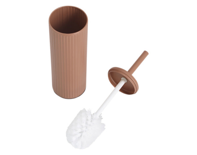 Elegante WC-Bürstengarnitur aus Metall in Mocca, Ø 9,7 cm, Höhe 40 cm, von ZELLER PRESENT. Praktisch und stilvoll für Ihr Bad.