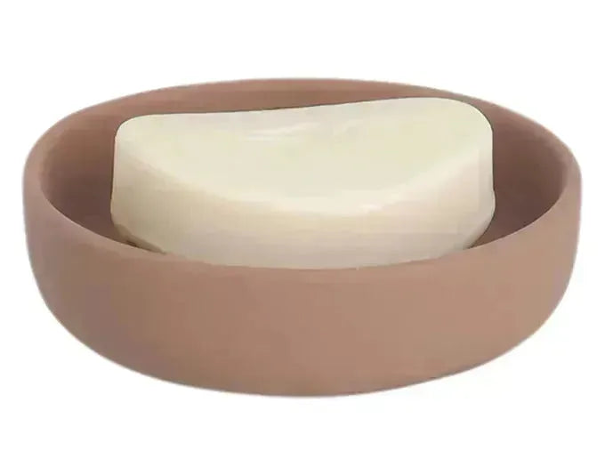 Elegante Seifenschale aus Keramik in Mocca-Farbe, 11,2 cm Durchmesser, 3,3 cm hoch, von ZELLER PRESENT, ideal für Ihr Badezimmer.