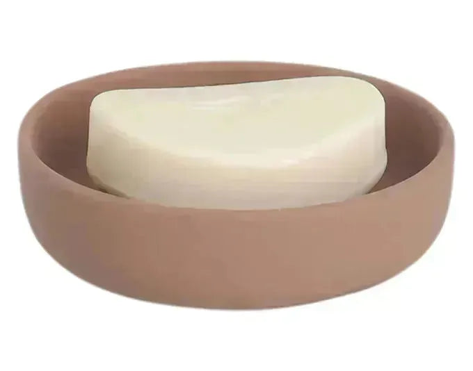 Elegante Seifenschale aus Keramik in Mocca-Farbe, 11,2 cm Durchmesser, 3,3 cm hoch, von ZELLER PRESENT, ideal für Ihr Badezimmer.