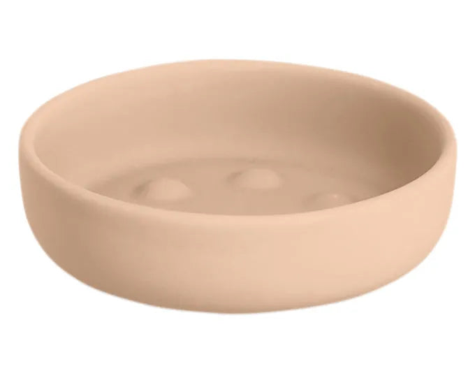 ZELLER Seifenschale Keramik mandel ø 11.2x3.3 cm in  präsentiert im Onlineshop von KAQTU Design AG. Badzubehör ist von ZELLER PRESENT
