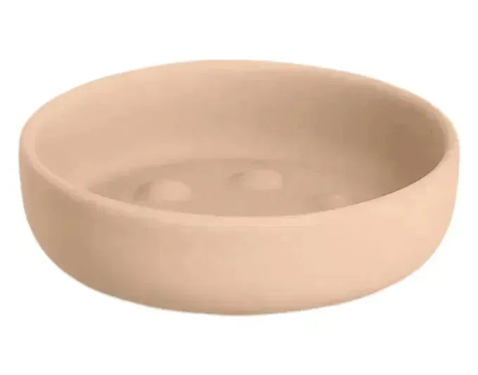 ZELLER Seifenschale Keramik mandel ø 11.2x3.3 cm in  präsentiert im Onlineshop von KAQTU Design AG. Badzubehör ist von ZELLER PRESENT