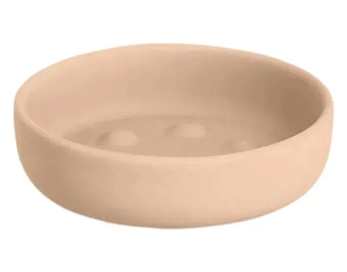 ZELLER Seifenschale Keramik mandel ø 11.2x3.3 cm in  präsentiert im Onlineshop von KAQTU Design AG. Badzubehör ist von ZELLER PRESENT