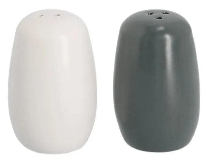 ZELLER Salz und Pfefferstreuer Set 2-teilig Keramik schwarz weiss ø 5.5x8.4 cm in  präsentiert im Onlineshop von KAQTU Design AG. Salz & Pfeffer ist von ZELLER PRESENT
