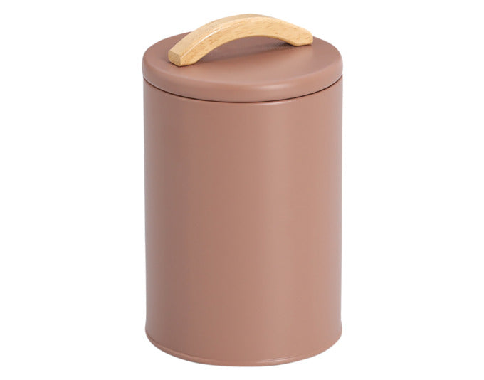 ZELLER Vorratsdose 1300 ml Metall mocca ø 11.3x18.7 cm