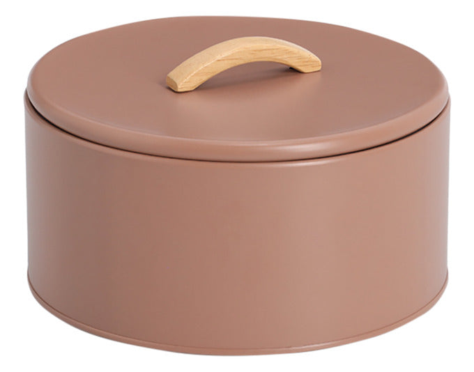 ZELLER Vorratsdose 2400 ml Metall mocca ø 21.5x14 cm