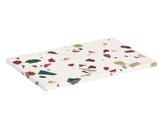 ZELLER Servierplatte und Schneidbrett Terrazzo 30x20x1.4 cm in  präsentiert im Onlineshop von KAQTU Design AG. Schale ist von ZELLER PRESENT