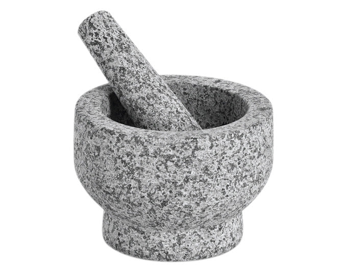 Mortier de zeller avec punch gris gris Ø 14x10 cm