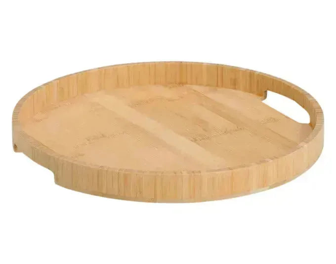 ZELLER Serviertablett Bambus rund ø 32x3cm in  präsentiert im Onlineshop von KAQTU Design AG. Tablett ist von ZELLER PRESENT