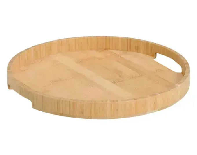 ZELLER Serviertablett Bambus rund ø 32x3cm in  präsentiert im Onlineshop von KAQTU Design AG. Tablett ist von ZELLER PRESENT