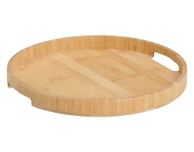 ZELLER Serviertablett Bambus rund ø 32x3cm in  präsentiert im Onlineshop von KAQTU Design AG. Tablett ist von ZELLER PRESENT