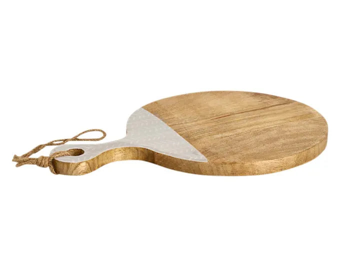 ZELLER Servier- und Schneidbrett Mangoholz beige 43x30x2 cm in  präsentiert im Onlineshop von KAQTU Design AG. Schale ist von ZELLER PRESENT