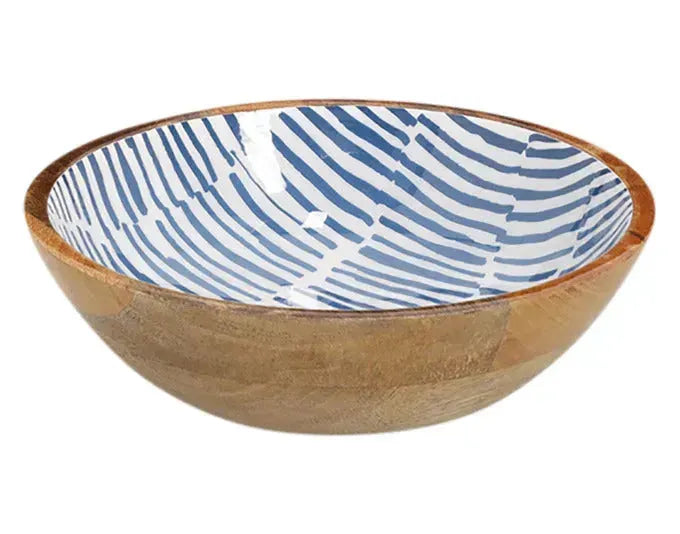 ZELLER Schüssel Mangoholz blau ø 20x6 cm in  präsentiert im Onlineshop von KAQTU Design AG. Schale ist von ZELLER PRESENT
