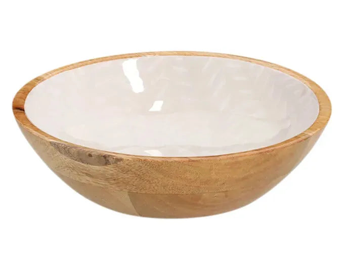 ZELLER Schüssel Mangoholz beige ø 20x6 cm in  präsentiert im Onlineshop von KAQTU Design AG. Schale ist von ZELLER PRESENT