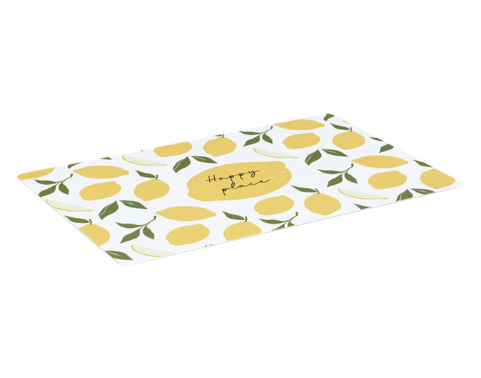 ZELLER Tischset Lemons weiss gelb 45x30 cm in  präsentiert im Onlineshop von KAQTU Design AG. Tischset ist von ZELLER PRESENT