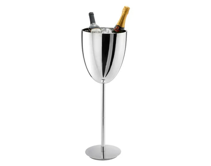 PHILIPPI Champagnerkühler mit Standfuss Monaco Inox ø 25x72 cm in  präsentiert im Onlineshop von KAQTU Design AG. Barzubehör ist von PHILIPPI