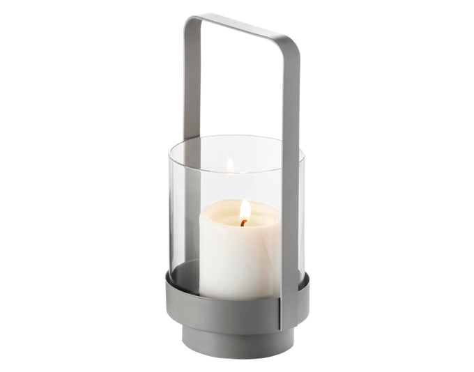 PHILIPPI Windlicht Home S ø 10x22 cm taupe in  präsentiert im Onlineshop von KAQTU Design AG. Laterne ist von PHILIPPI