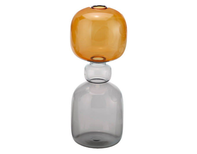 PHILIPPI Vase Curiosa Sanduhr Glas ø 10x25 cm in  präsentiert im Onlineshop von KAQTU Design AG. Vase ist von PHILIPPI