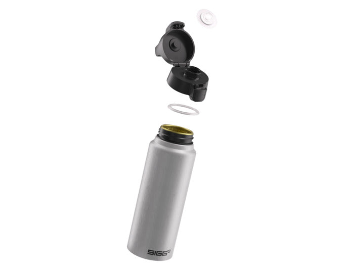 Die SIGG WMB One Trinkflasche aus Aluminium, 1 Liter, ist leicht, robust und ideal für unterwegs. Perfekt für Sport und Freizeit.