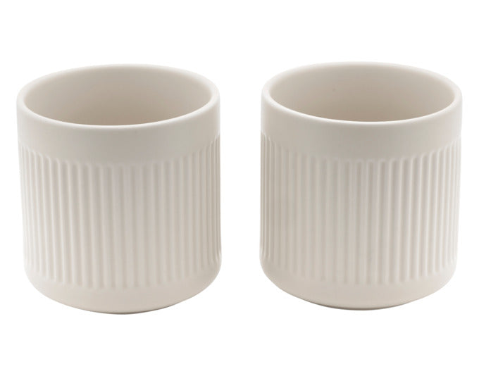 BREDEMEIJER Teebecher Skagen 2 Stück weiss 300 ml in  präsentiert im Onlineshop von KAQTU Design AG. Tasse ist von BREDEMEIJER