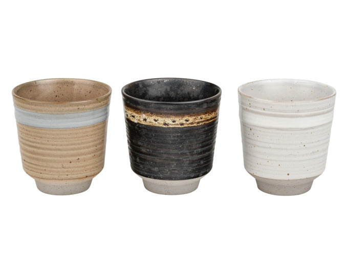 BREDEMEIJER Teebecher Jari 3 Stück assortiert 200 ml in  präsentiert im Onlineshop von KAQTU Design AG. Tasse ist von BREDEMEIJER