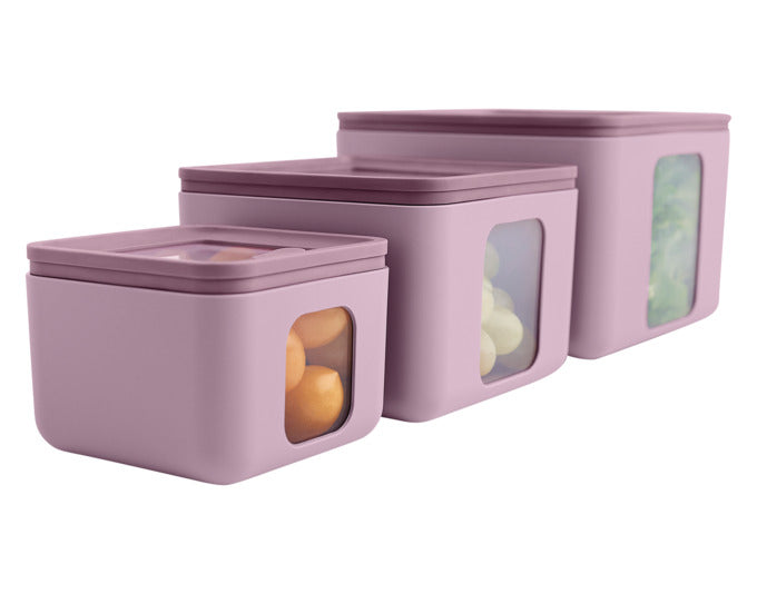 BLIM PLUS Vorratsdosen Set Quadro Combo XS-S-Mt teal PEEK BOX Collection in  präsentiert im Onlineshop von KAQTU Design AG. Aufbewahrungsbehälter ist von BLIMPLUS