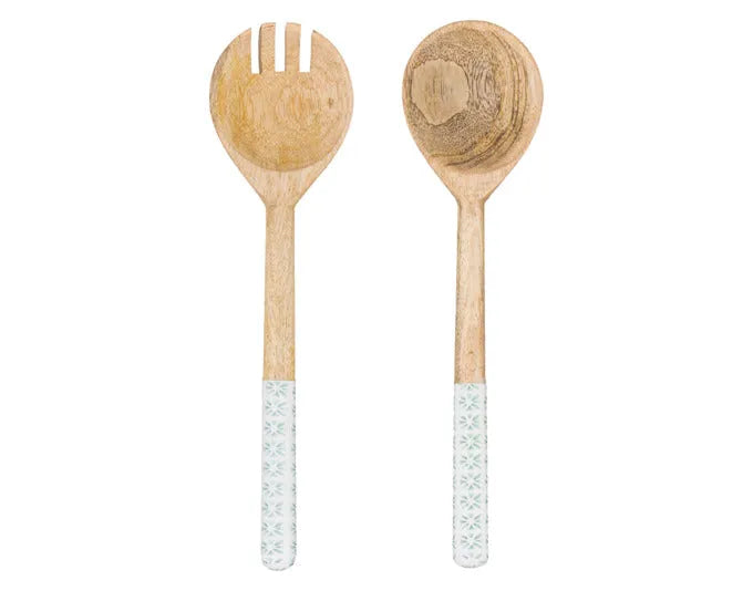 LADELLE Salatbesteck Chelsea Mangoholz mint 30x7x2 cm in  präsentiert im Onlineshop von KAQTU Design AG. Salatzubehör ist von LADELLE