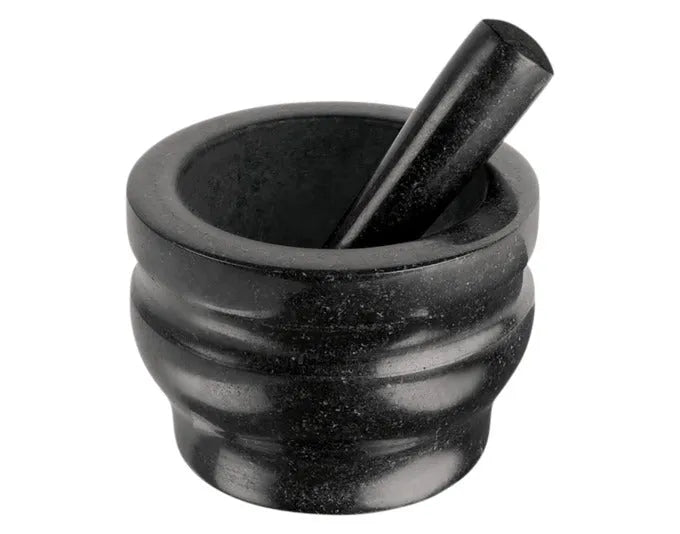 COLE&MASON Mörser mit Stössel Granit schwarz 14 cm in  präsentiert im Onlineshop von KAQTU Design AG. Küchenhelfer ist von COLE & MASON