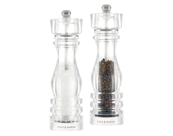 Cole & Mason pepper/salt mill set London Acryl 22x5.8x5.8 cm