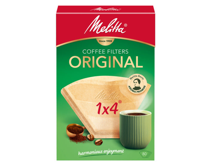 MELITTA Filtertüten Gourmet 1x4 80 Stück ungebleicht in  präsentiert im Onlineshop von KAQTU Design AG. Küchenhelfer ist von MELITTA