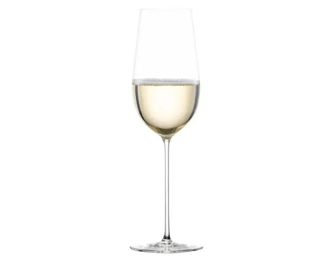 Elegante Schaumweingläser Vuelo von ZWIESEL GLAS, 2er-Set, ideal für stilvollen Genuss, hochwertiges Design und perfekte Funktionalität.