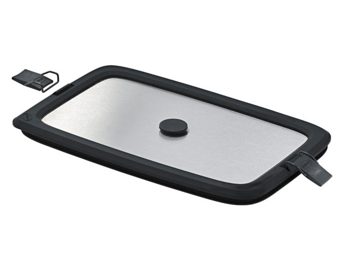RÖSLE Edelstahldeckel Flexx 2Go eckig mit Clips 1.0 l in  präsentiert im Onlineshop von KAQTU Design AG. Topf ist von RÖSLE