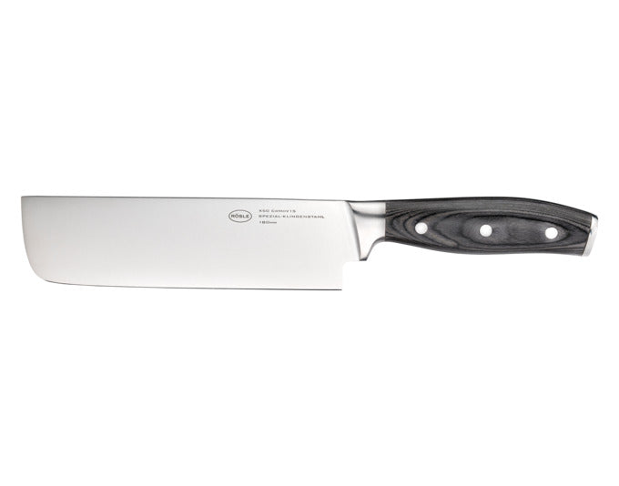 RÖSLE Couteau Nakiri Wolfgrey avec manche Pakka 18 cm L 37,4 cm