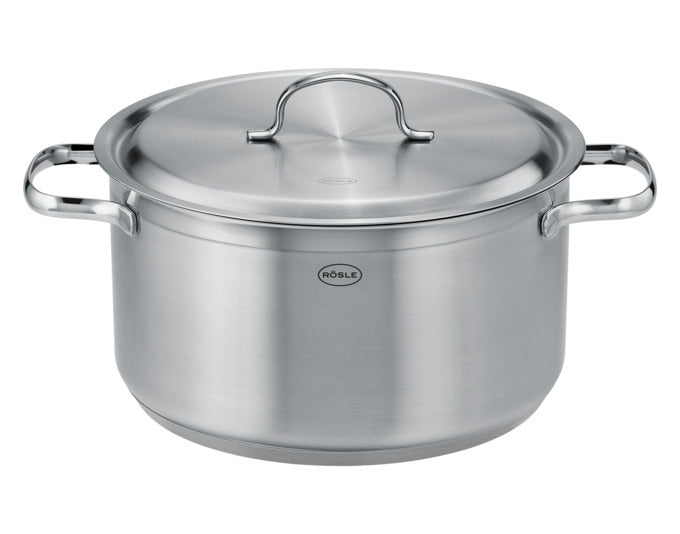 Entdecken Sie das RÖSLE Topf-Set Pureelements 3-teilig (ø 16/20/24 cm) – nachhaltig, funktional und ideal für jede Küche. Hochwertiger Edelstahl, spülmaschinengeeignet.