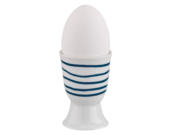 Eleganter CILIO Eierbecher Amici mit Streifenmuster, ø 5 cm, ideal für stilvolles Frühstücksambiente. Hochwertig und praktisch.