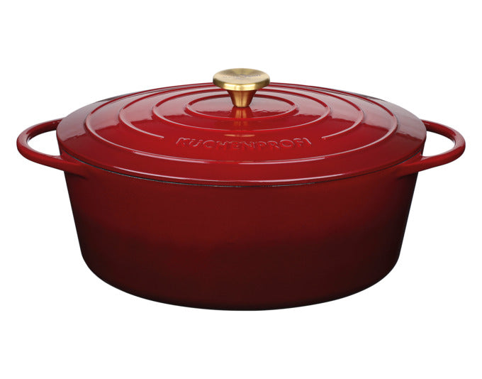 KÜCHENPROFI Bratentopf oval médoc rot ø 33 cm in  präsentiert im Onlineshop von KAQTU Design AG. Topf ist von KÜCHENPROFI
