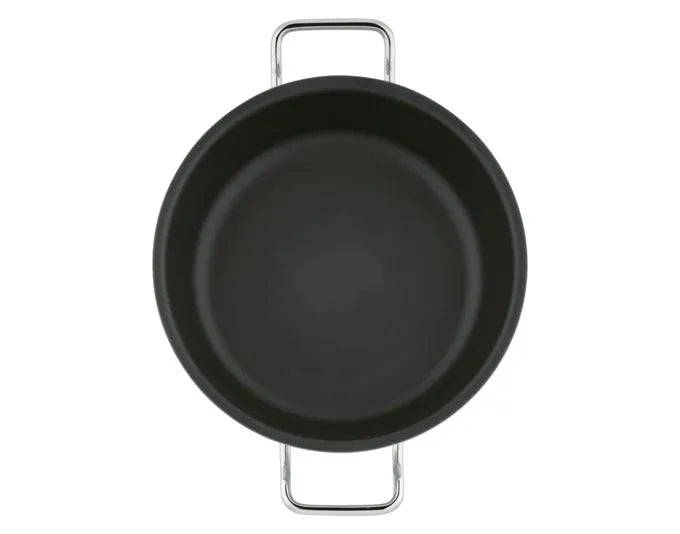 Die SPRING Servierpfanne Brigade Ultimate XL (ø 28 cm) bietet exzellente Wärmeleitung und ist ideal für vielseitiges Kochen.