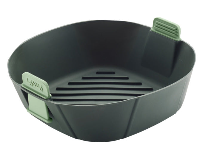 LÉKUÉ Silikonform für Heissluftfritteuse L grau ø 23 cm in  präsentiert im Onlineshop von KAQTU Design AG. Backform / Backblech ist von LEKUE