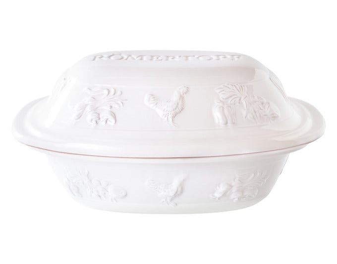 RÖMERTOPF Bräter Rustico 3.0 l 33.5x25x18 cm weiss in  präsentiert im Onlineshop von KAQTU Design AG. Topf ist von RÖMERTOPF