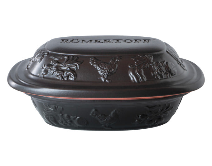 RÖMERTOPF Bräter Rustico 1.2 l 28.8x19.1x12.27 cm schwarz in  präsentiert im Onlineshop von KAQTU Design AG. Topf ist von RÖMERTOPF