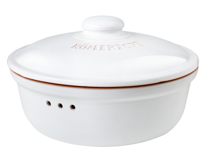 RÖMERTOPF Brottopf rund 4.5 l ø 30x18 cm weiss in  präsentiert im Onlineshop von KAQTU Design AG. Brotkorb ist von RÖMERTOPF